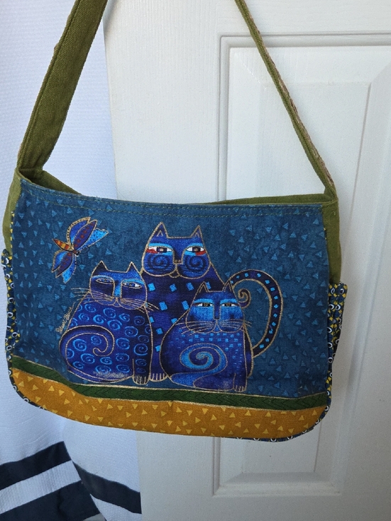 Laurel Birch Handbags - Laurel Birch Cat Pattern Canvas Tote Bag